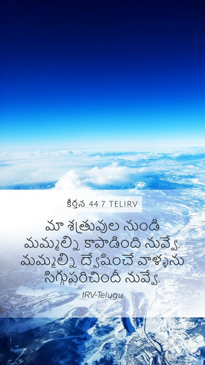 కీర్తన 44:7 TELIRV Mobile Phone Wallpaper - మా శత్రువుల నుండి - Mobile Bible Verse Wallpaper