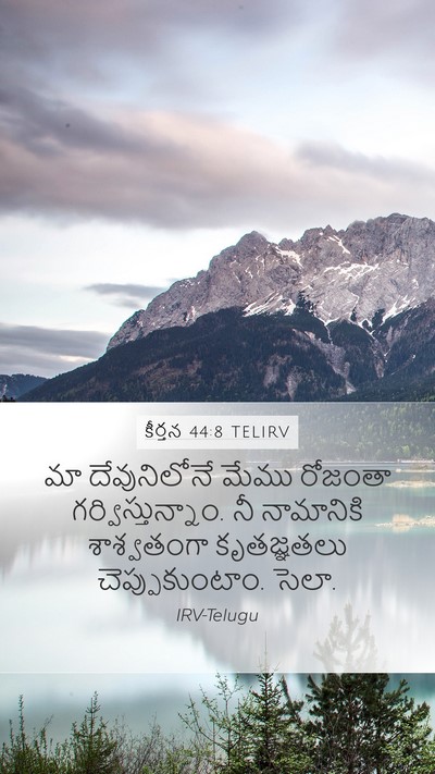 కీర్తన 44:8 TELIRV Bible Verse Image