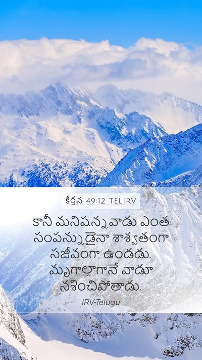 కీర్తన 49:12 TELIRV Bible Verse Image