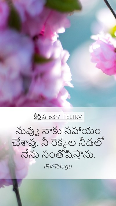 కీర్తన 63:7 TELIRV Bible Verse Image