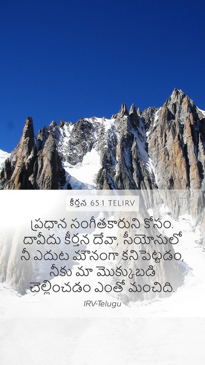 కీర్తన 65:1 TELIRV Bible Verse Image