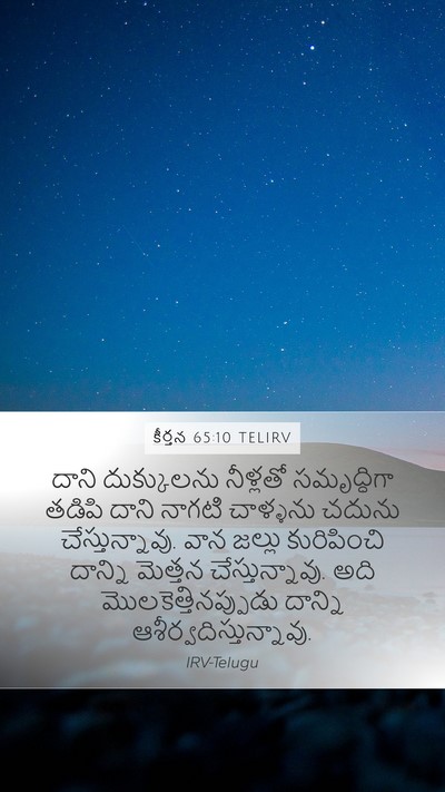 కీర్తన 65:10 TELIRV Bible Verse Image