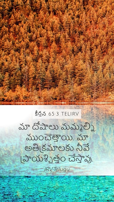 కీర్తన 65:3 TELIRV Mobile Phone Wallpaper - మా దోషాలు - Mobile Bible Verse Wallpaper