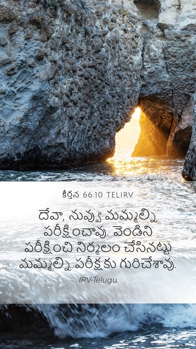 కీర్తన 66:10 TELIRV Bible Verse Image