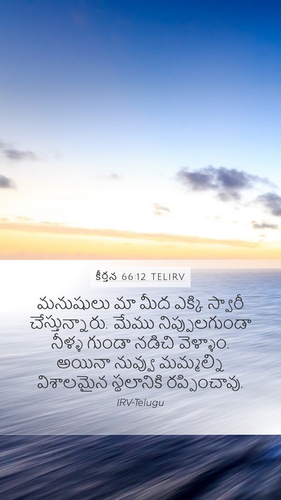 కీర్తన 66:12 TELIRV Mobile Phone Wallpaper - మనుషులు మా మీద - Mobile Bible Verse Wallpaper