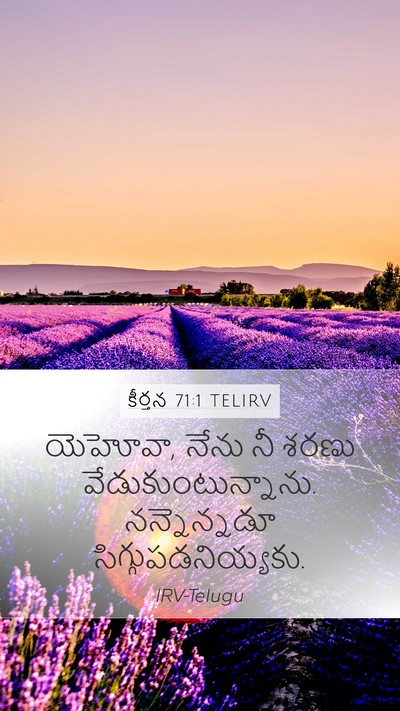 కీర్తన 71:1 TELIRV Mobile Phone Wallpaper - యెహోవా, నేను నీ - Mobile Bible Verse Wallpaper