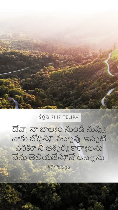 కీర్తన 71:17 TELIRV Bible Verse Image