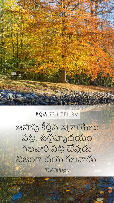 కీర్తన 73:1 TELIRV Mobile Phone Wallpaper - ఆసాపు కీర్తన - Mobile Bible Verse Wallpaper