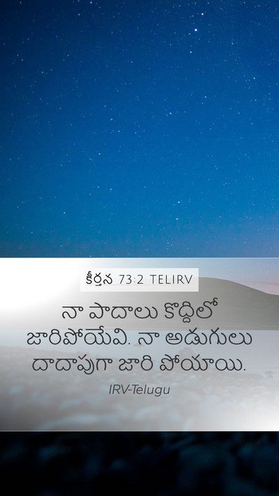 కీర్తన 73:2 TELIRV Mobile Phone Wallpaper - నా పాదాలు - Mobile Bible Verse Wallpaper
