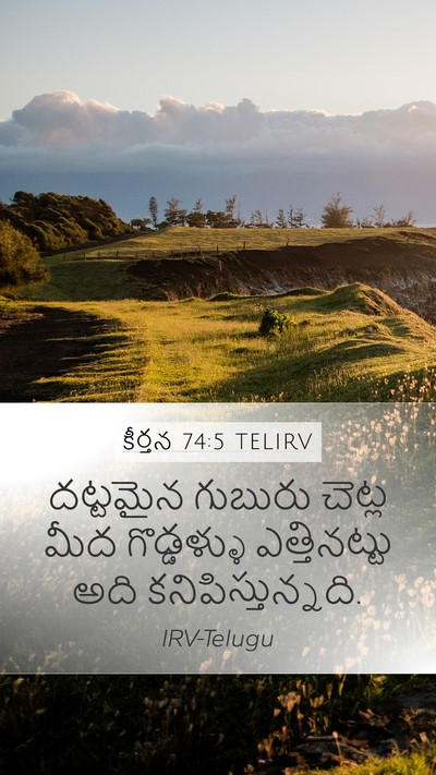 కీర్తన 74:5 TELIRV Mobile Phone Wallpaper - దట్టమైన గుబురు - Mobile Bible Verse Wallpaper