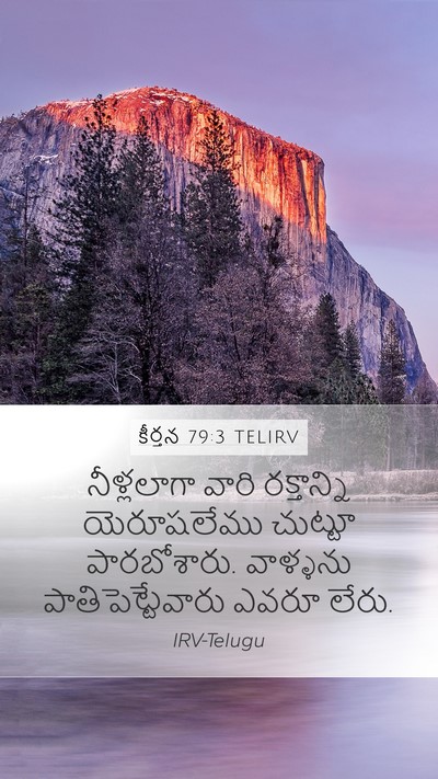 కీర్తన 79:3 TELIRV Mobile Phone Wallpaper - నీళ్లలాగా వారి - Mobile Bible Verse Wallpaper
