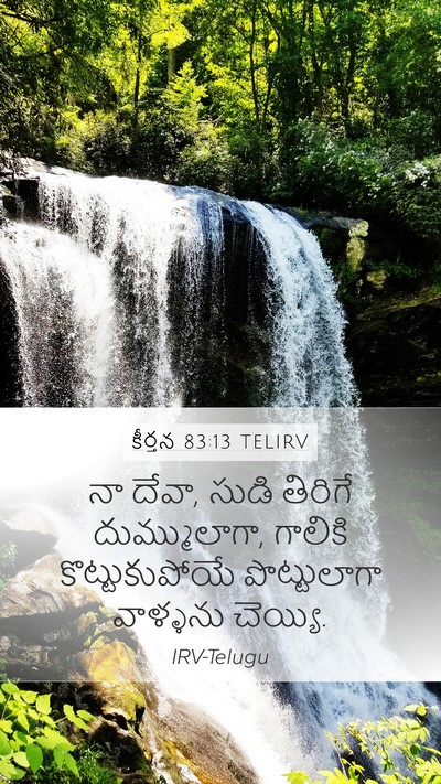 కీర్తన 83:13 TELIRV Mobile Phone Wallpaper - నా దేవా, సుడి - Mobile Bible Verse Wallpaper
