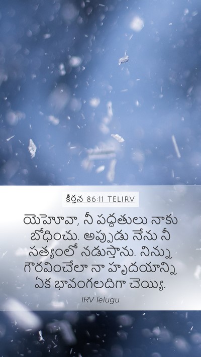 కీర్తన 86:11 TELIRV Bible Verse Image