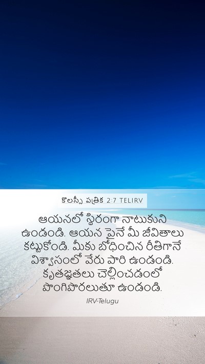 కొలస్సీ పత్రిక 2:7 TELIRV Bible Verse Image
