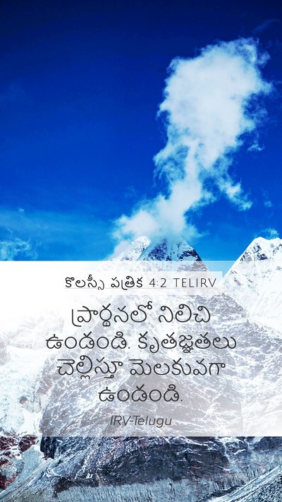 కొలస్సీ పత్రిక 4:2 TELIRV Bible Verse Image