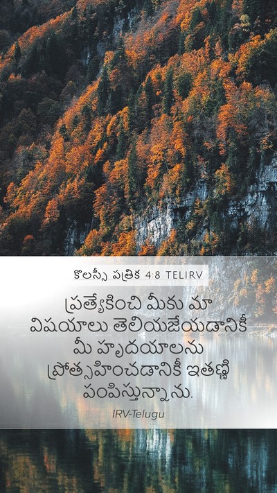 కొలస్సీ పత్రిక 4:8 TELIRV Bible Verse Image