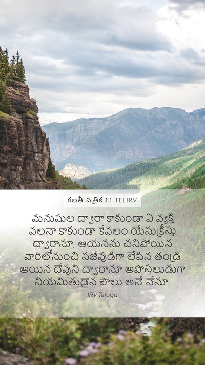 గలతీ పత్రిక 1:1 TELIRV Bible Verse Image