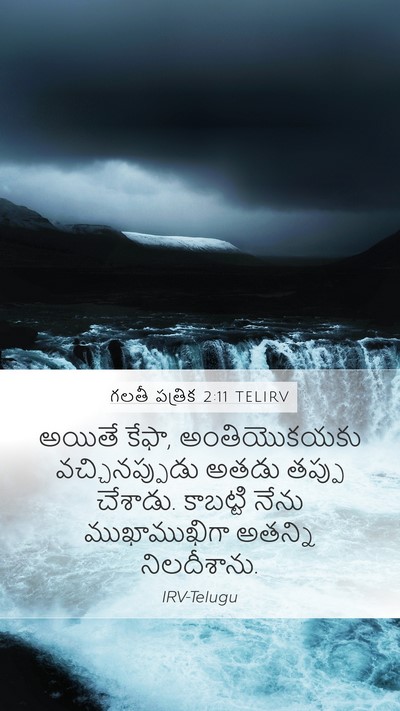 గలతీ పత్రిక 2:11 TELIRV Bible Verse Image