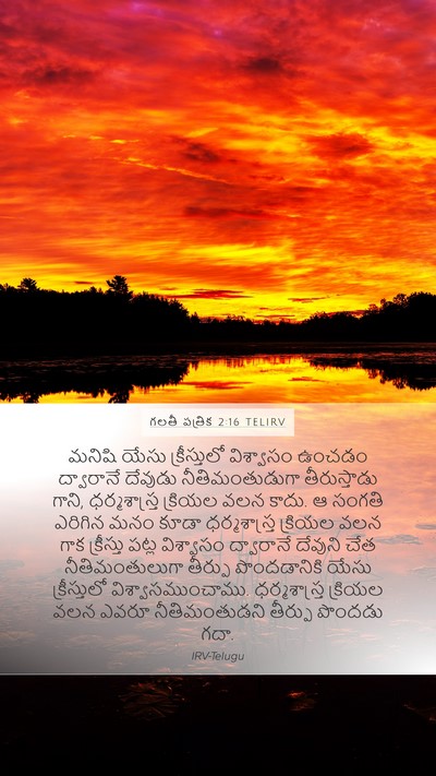 గలతీ పత్రిక 2:16 TELIRV Bible Verse Image