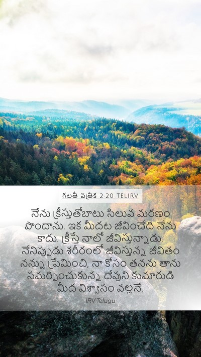 గలతీ పత్రిక 2:20 TELIRV Bible Verse Image
