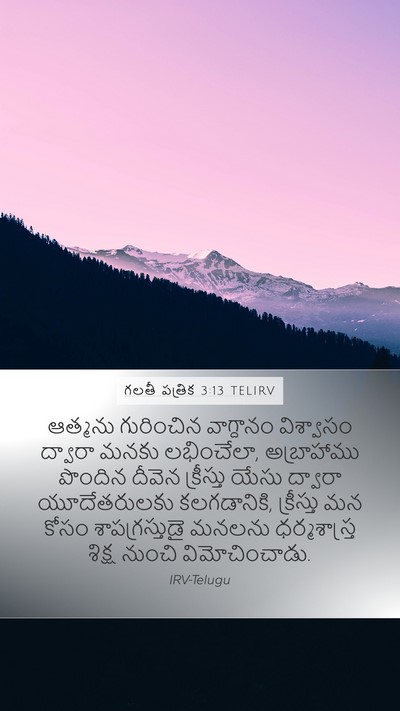 గలతీ పత్రిక 3:13 TELIRV Bible Verse Image