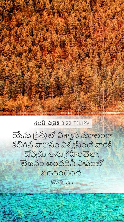 గలతీ పత్రిక 3:22 TELIRV Bible Verse Image