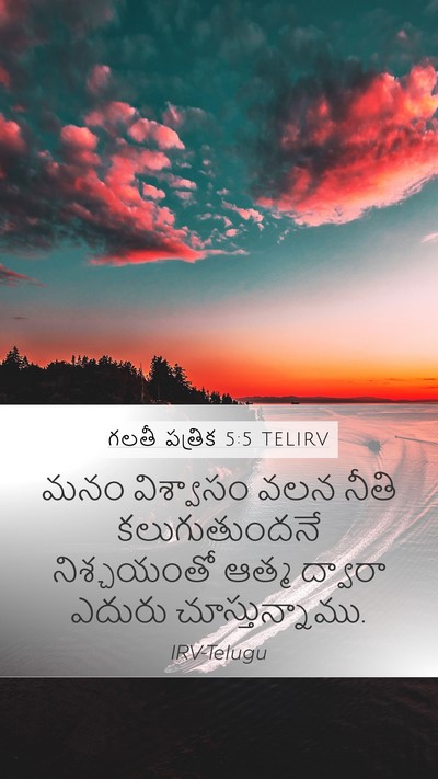 గలతీ పత్రిక 5:5 TELIRV Bible Verse Image