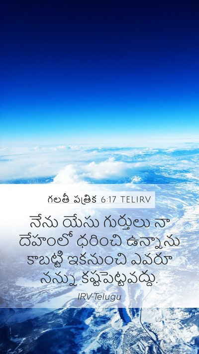 గలతీ పత్రిక 6:17 TELIRV Bible Verse Image