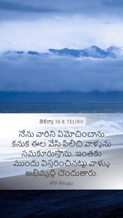 జెకర్యా 10:8 TELIRV Bible Verse Image