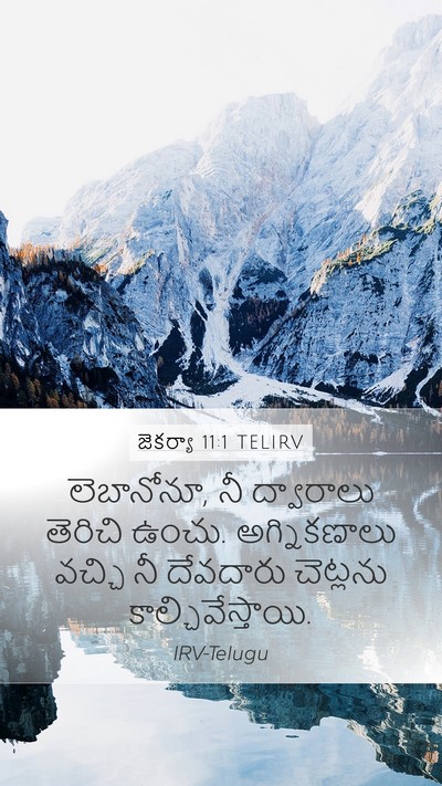 జెకర్యా 11:1 TELIRV Bible Verse Image