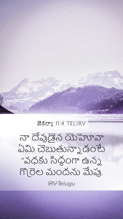 జెకర్యా 11:4 TELIRV Bible Verse Image
