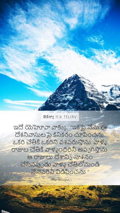 జెకర్యా 11:6 TELIRV Bible Verse Image