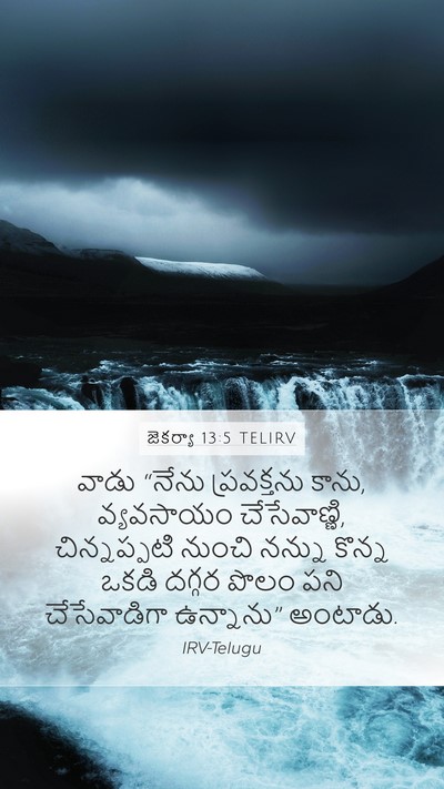 జెకర్యా 13:5 TELIRV Mobile Phone Wallpaper - వాడు “నేను - Mobile Bible Verse Wallpaper