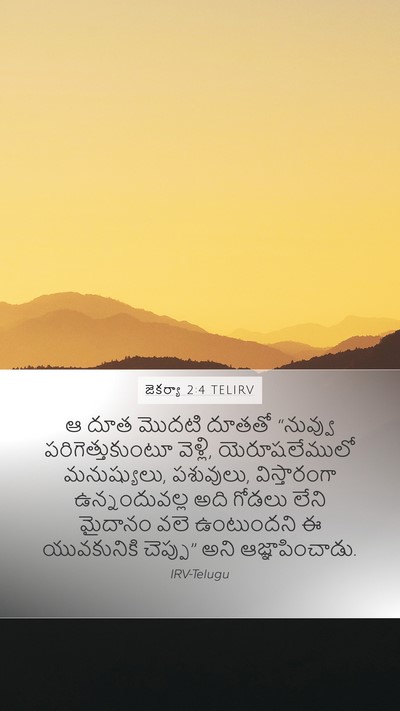 జెకర్యా 2:4 TELIRV Bible Verse Image