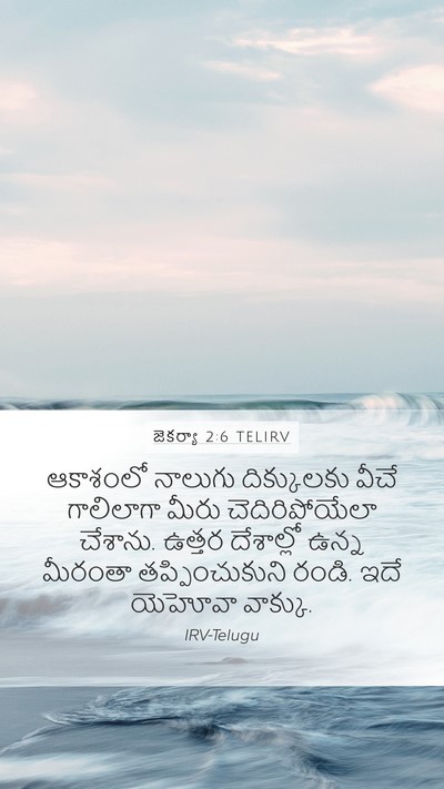 జెకర్యా 2:6 TELIRV Bible Verse Image