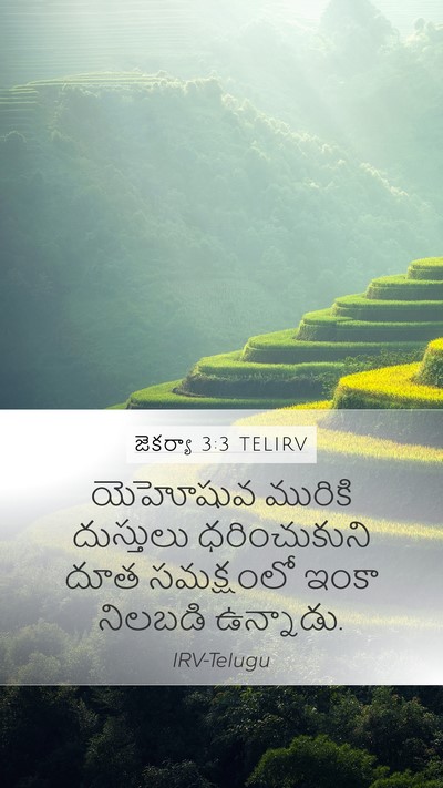 జెకర్యా 3:3 TELIRV Bible Verse Image