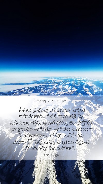జెకర్యా 9:15 TELIRV Bible Verse Image