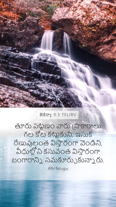 జెకర్యా 9:3 TELIRV Bible Verse Image