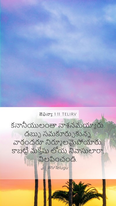 జెఫన్యా 1:11 TELIRV Bible Verse Image