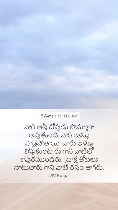 జెఫన్యా 1:13 TELIRV Bible Verse Image