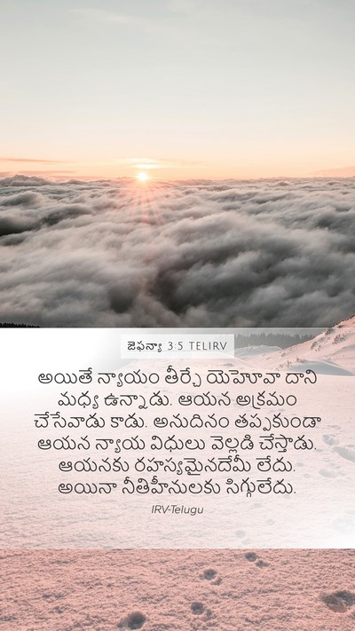 జెఫన్యా 3:5 TELIRV Bible Verse Image