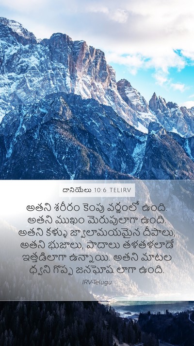 దానియేలు 10:6 TELIRV Bible Verse Image