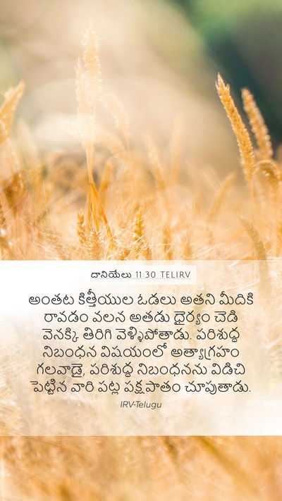 దానియేలు 11:30 TELIRV Bible Verse Image