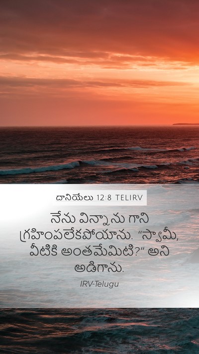 దానియేలు 12:8 TELIRV Bible Verse Image