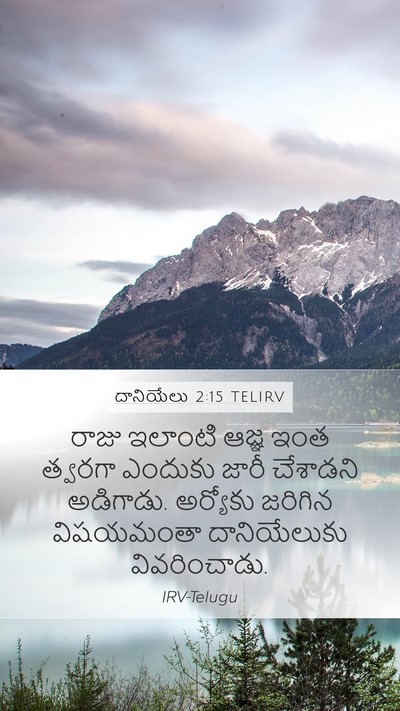 దానియేలు 2:15 TELIRV Bible Verse Image