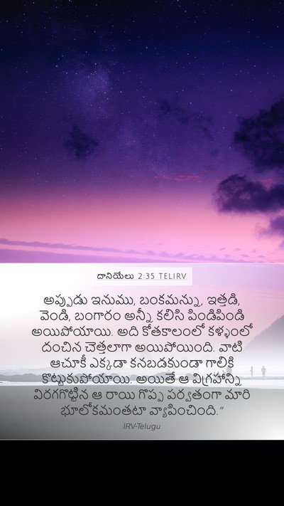 దానియేలు 2:35 TELIRV Bible Verse Image