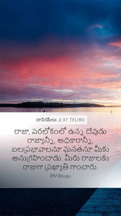 దానియేలు 2:37 TELIRV Bible Verse Image