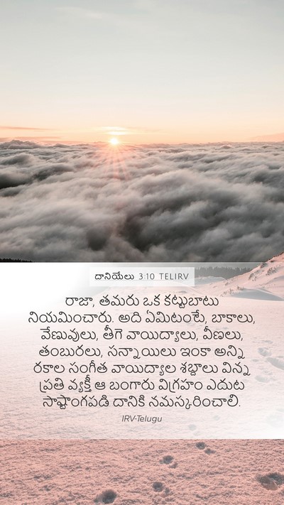 దానియేలు 3:10 TELIRV Mobile Phone Wallpaper - రాజా, తమరు ఒక - Mobile Bible Verse Wallpaper