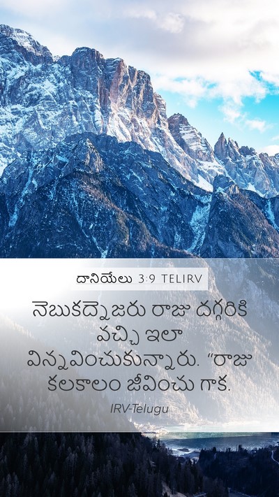 దానియేలు 3:9 TELIRV Bible Verse Image