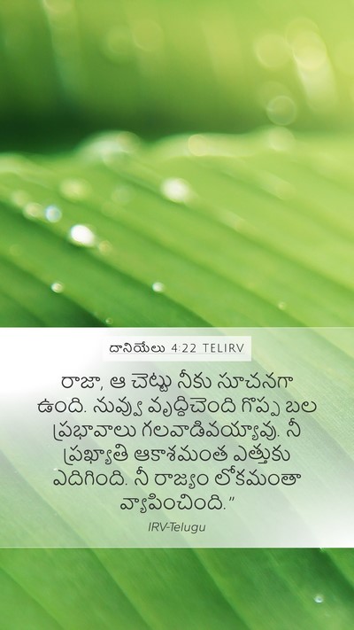 దానియేలు 4:22 TELIRV Bible Verse Image